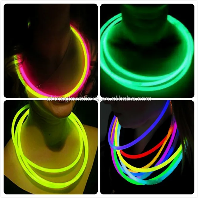 Factory Supplies Necklace Glow Stick 22 inch Glow Sticks Necklaces For Halloween