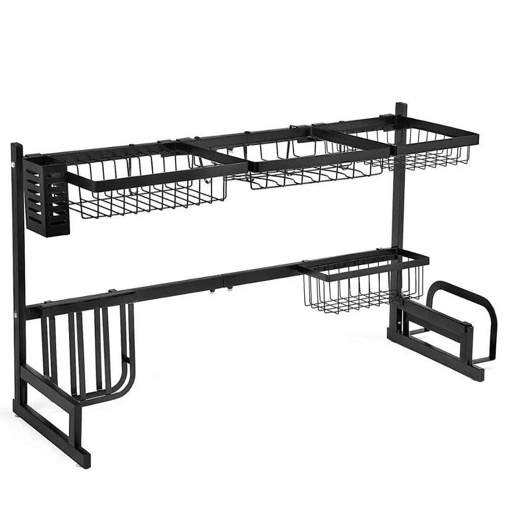 Трендовые товары для дома стойка из нержавеющей стали ванной комнаты органайзер кухонной утвари металлическая полка хранения над раковиной