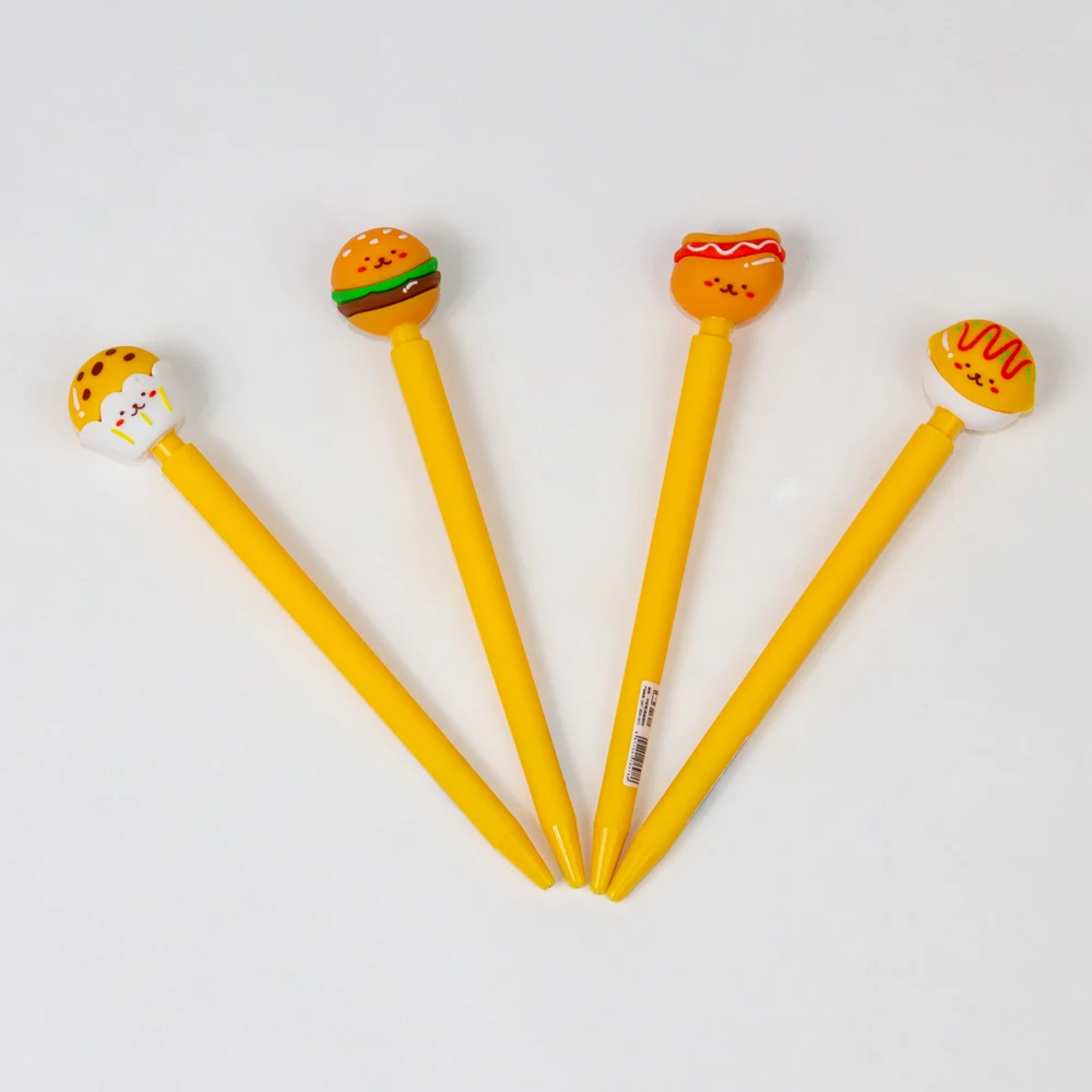 wholesale personalized hamburger shape mechanical pencil with erasable pencil leads press pen kawaii students mechanical pencil