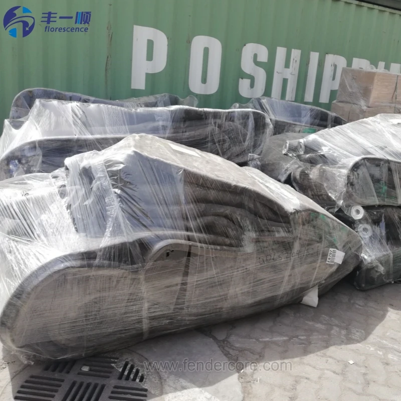 Floating marine rubber airbag with customized size for avoiding sharp objects