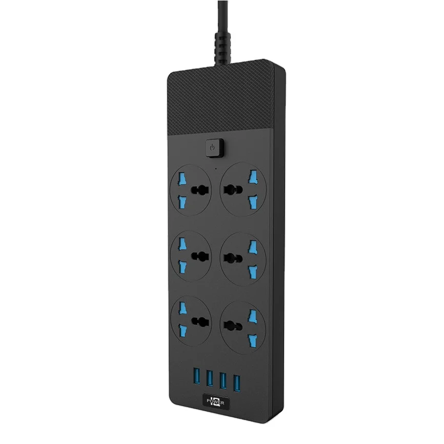 Mount New Power Strip With USB Charging Ports 12 Way Outlet Extension Plug Socket power strip surge protector