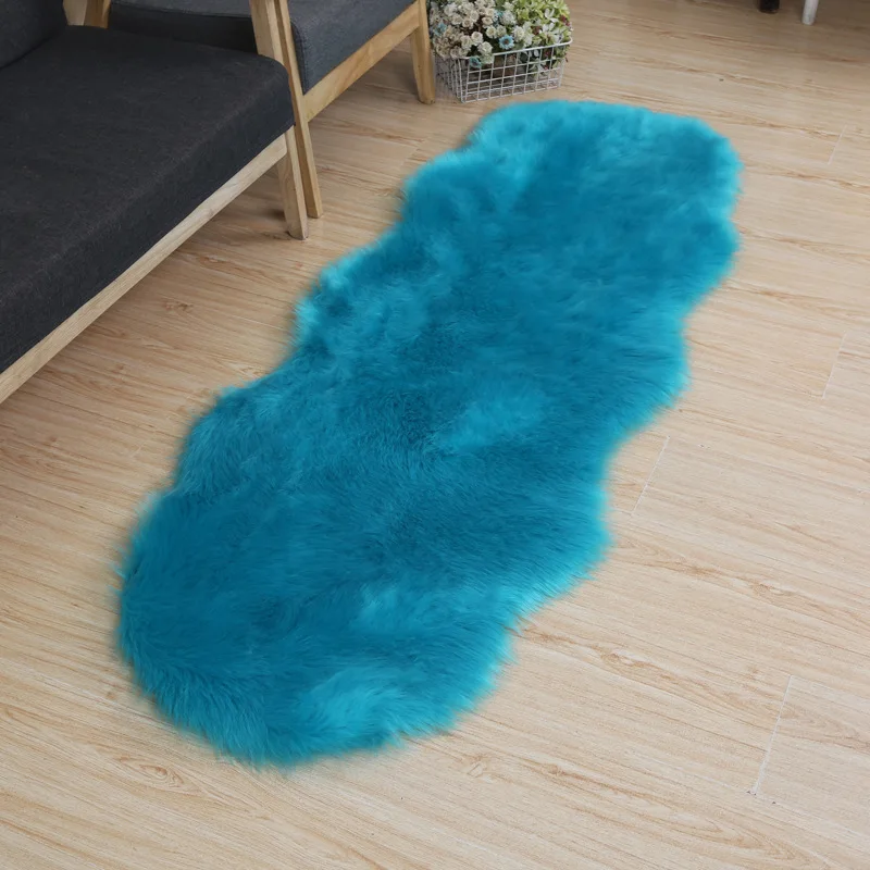 Most popular Luxury fluffy area ultra soft faux fur sheepskin rugs  Floor Home Decoration Faux Fur Carpet