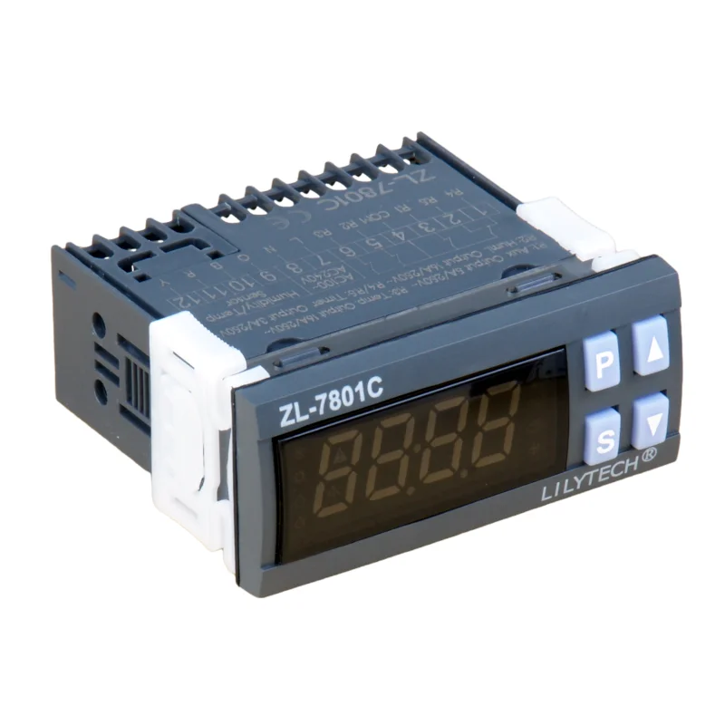 ZL-7801C 100-240Vac двойной 16A выходов автоматический Мультифункциональный аппарат температурный инкубатор влажности контроллер lilytech мини XM-18