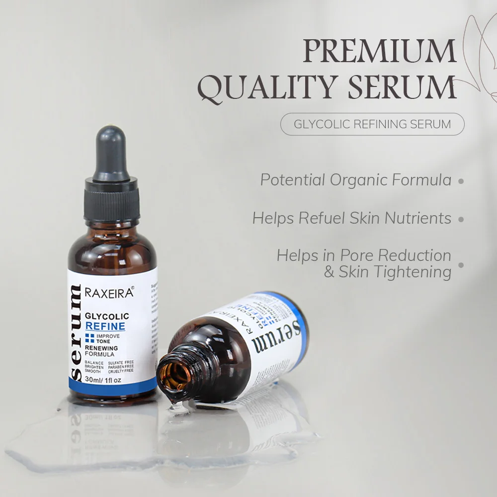 Private Label Chemical Remove Dark Spot Peel Serum for Face Glycolic Acid Serum