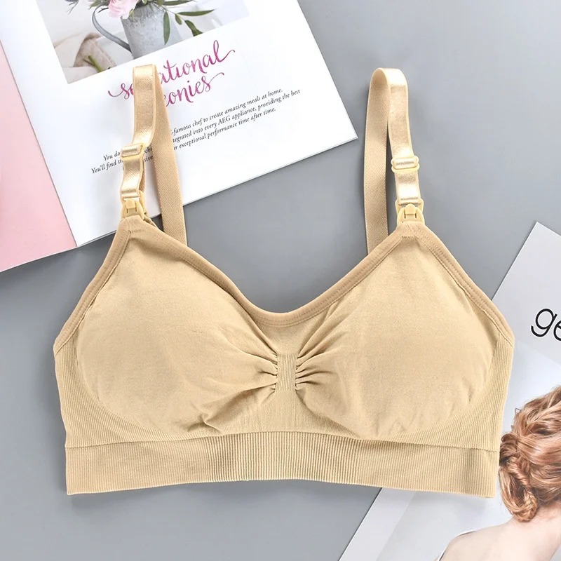 
Seamless Maternity Sexy Nursing Bra Breastfeeding Bra Front Closure 