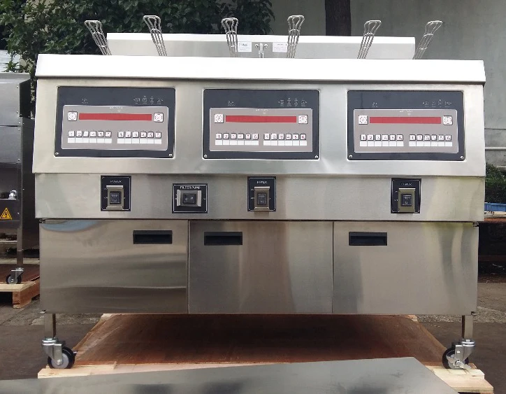 Henny Penny Electric Chips Fries Papas Freidora Open Fryer With Oil Filter Pump