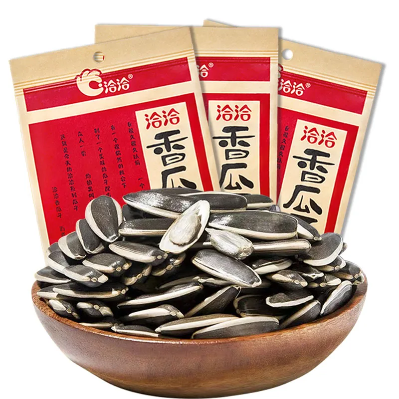 Qiaqia melon seeds 308g bag Cantaloupe seeds boiled five-spice sunflower seed bulk packaging casual snack fried goods