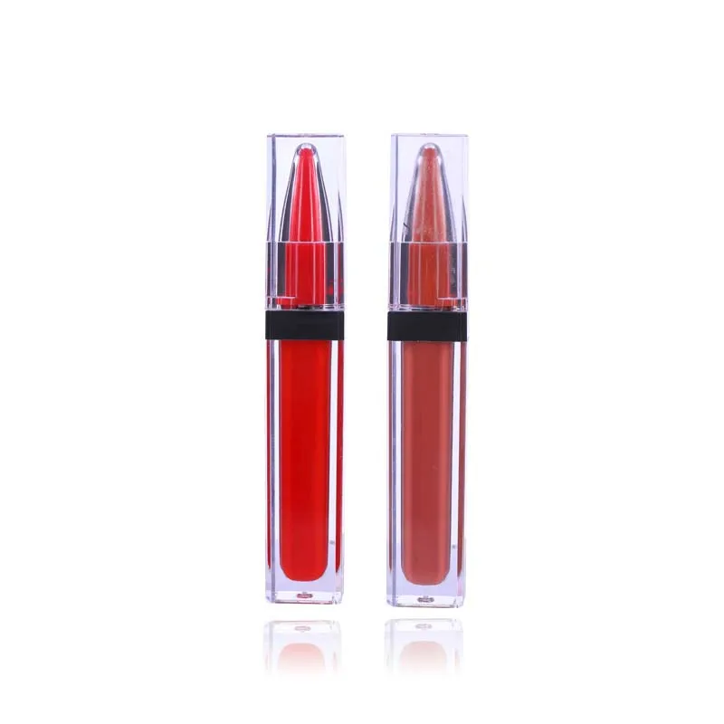 High Quality Customized  Make You Own Private Label Pencil Shape Long Lasting Matte Liquid Lip Gloss Waterproof Lip Tint