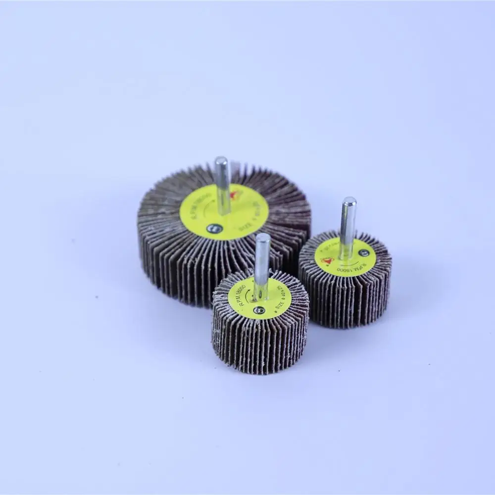 Coated abrasive tools for Metal pipe Polishing Flap Wheels Mounted Flap Wheel With Shaft