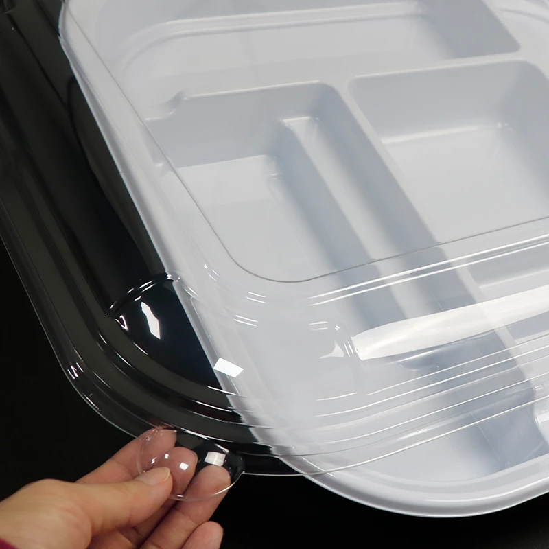 Square Dry Fruits Deli Storage Container Packaged To Go Salad Dressing Containers Salad Disposable Premium Fruit Platter Tray