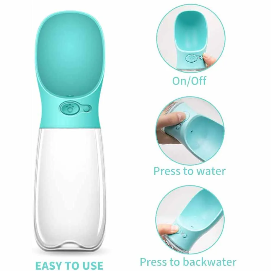 Диспенсер-фонтанчик для домашних животных, пластиковая дорожная бутылка для питьевой воды, маленькая миска для кошек, собак и еды