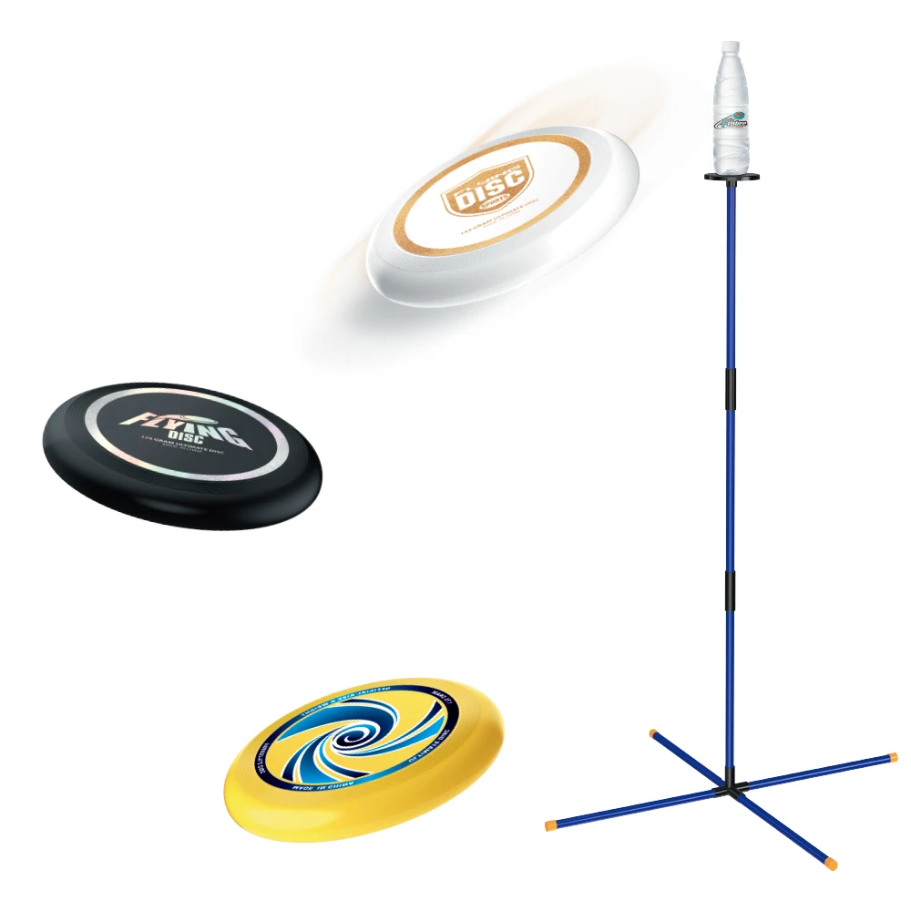 High Quality Kids Summer Outdoor Sport Light Throwing Game Flying Disc Target Game Set