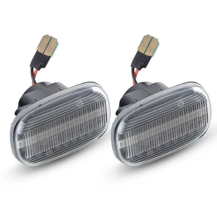 12V Clear Lens Sequential Light LED Side Marker Flowing Direction Indicator Lamps for Toyota Supra Mk4 JZA80