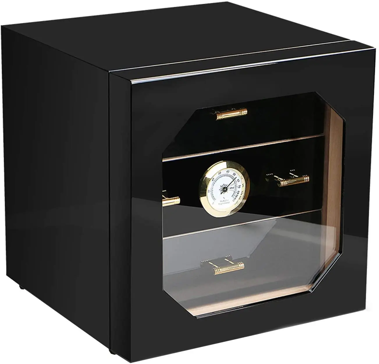 Luxury Cigar Humidor Box 3 Layers Cigar Cabinet High Glossy Finished