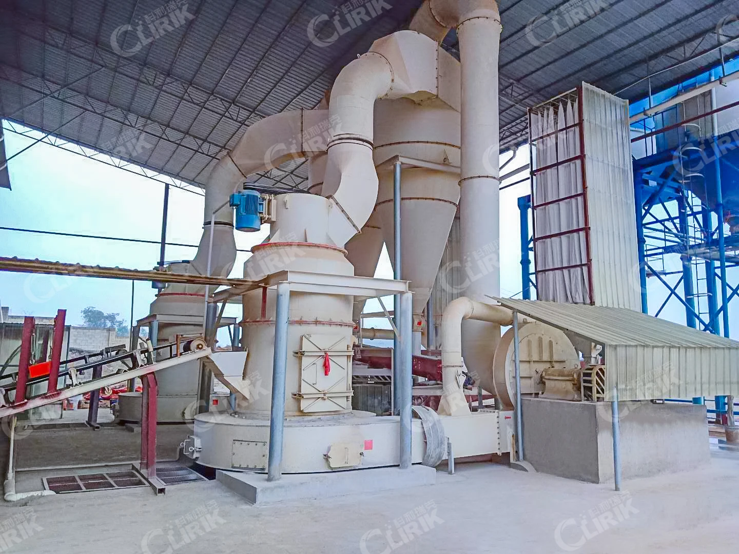 Lead Oxide Calcium Carbonate Stone Clay Rock Bentonite Powder Grinding Raymond Mills
