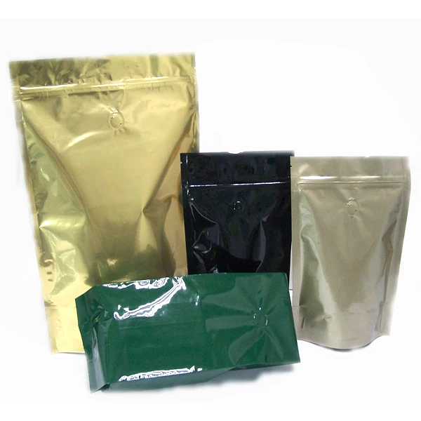 Custom Printed 100g 200g 500g Waterproof Aluminum Foil Coffee Bag Reusable Plastic Bag Ziplock For Packing Coffee bags