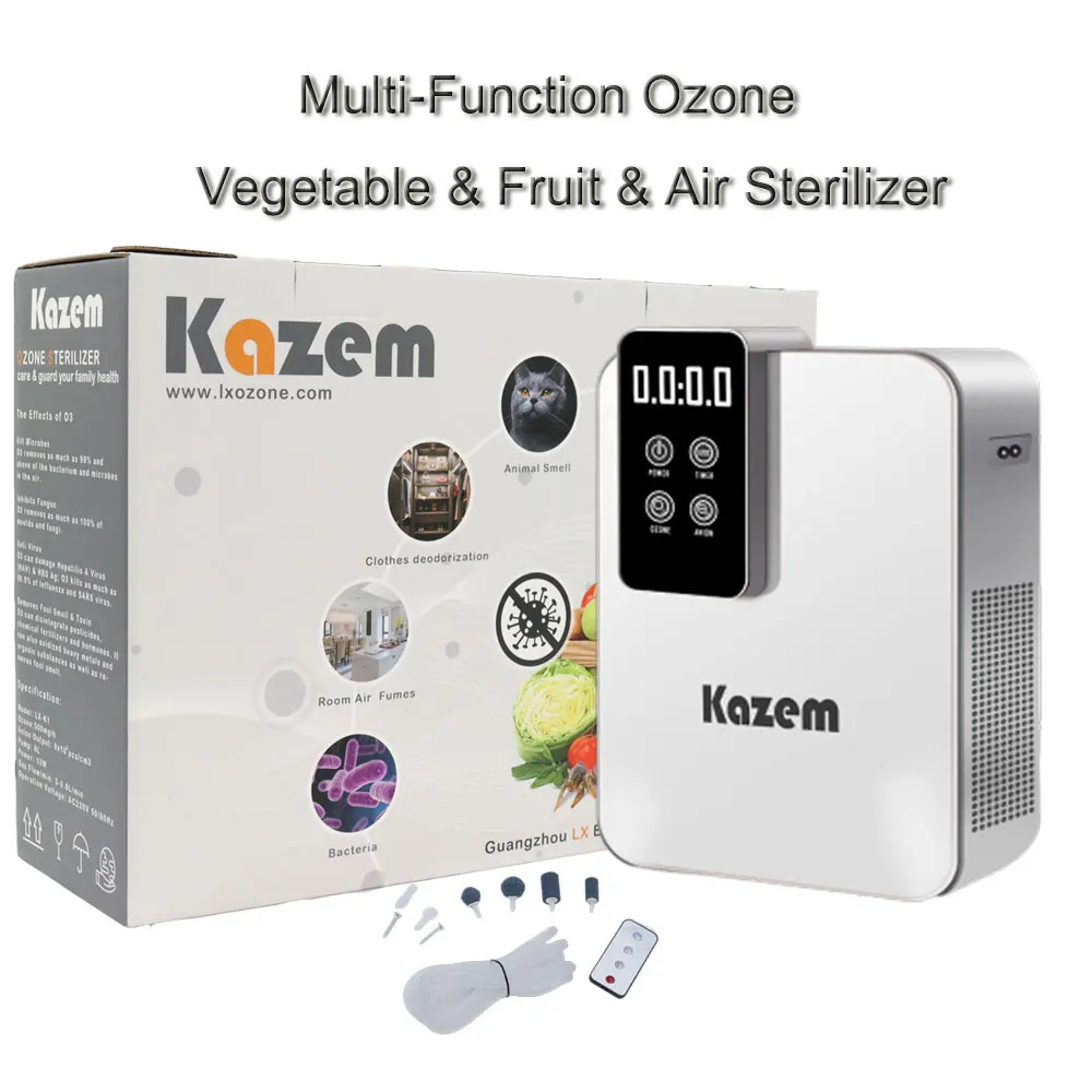 O3 Ozone Air Purifier Sterilizer Water Disinfector  Purification Machine  For Air Sterilization Freshness Ion