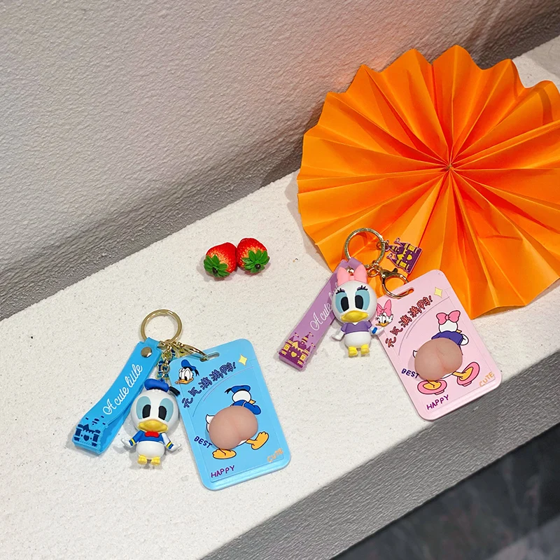 BaiMao 3d мультфильм Дональд Дак Дизайн брелок сумка бумажник Декор Подвеска эпоксидный пользовательский для ключей