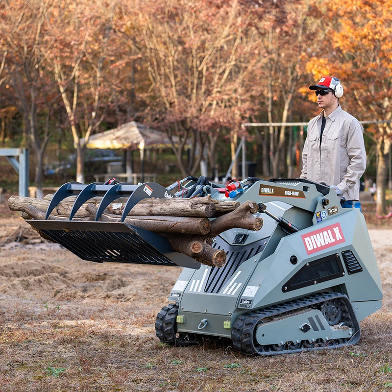 New Design Model Diesel Engine Mini Track Skid Steer Loader