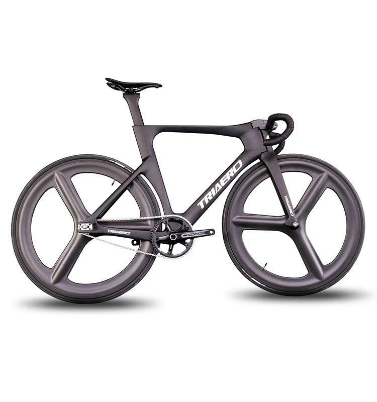 OEM carbon track bike frame Track bicycle  with 3 spoke carbon wheel