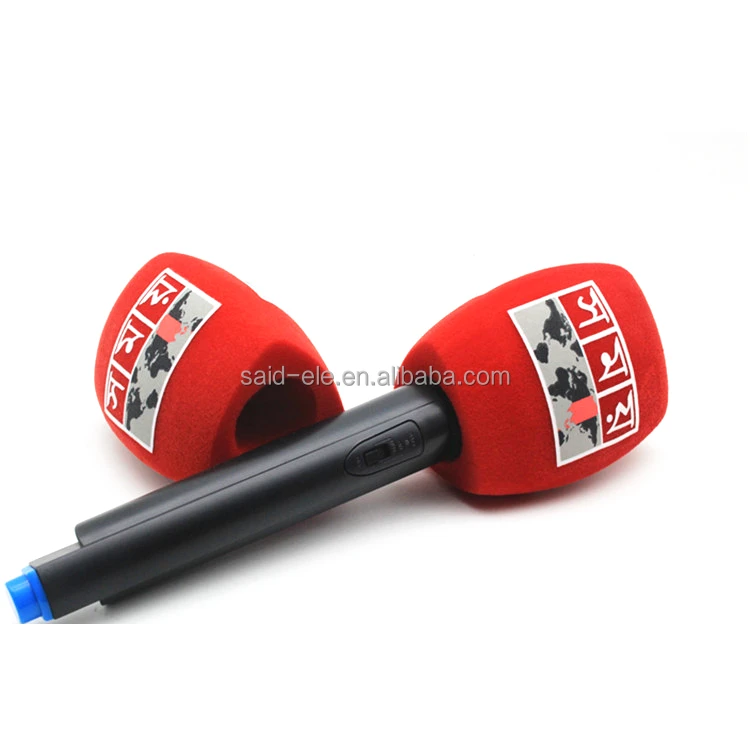 Бангладеш ТВ живой канал печать логотип микрофон пенопласт Азия новости микрофон губка Майк ID