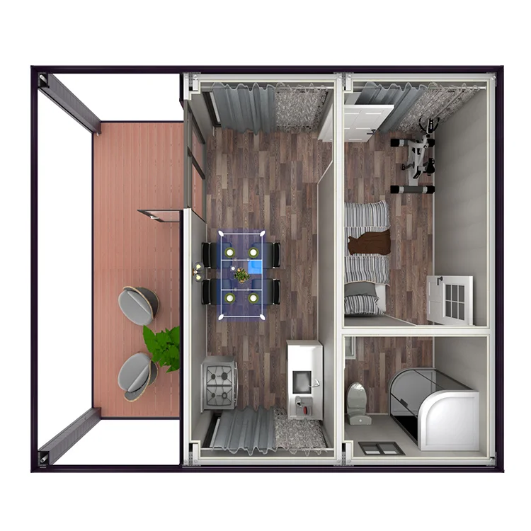 Detachable Portable Modular Tiny Complete Prefab Home Container House Tiny Homes Ready To Ship Villas