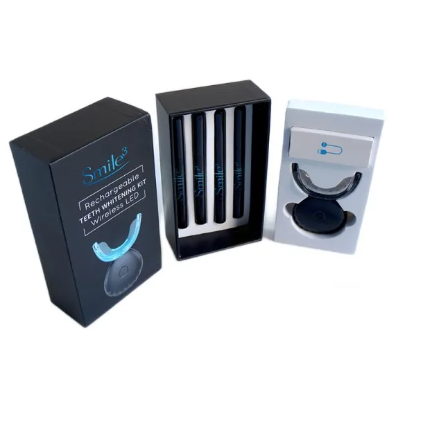 CE Approved Wholesale PAP Home Teeth Whitening Kits with Whiten Pen Wireless Led Light