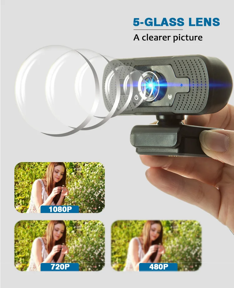 mini 1080p usb laptop webcam with mic
