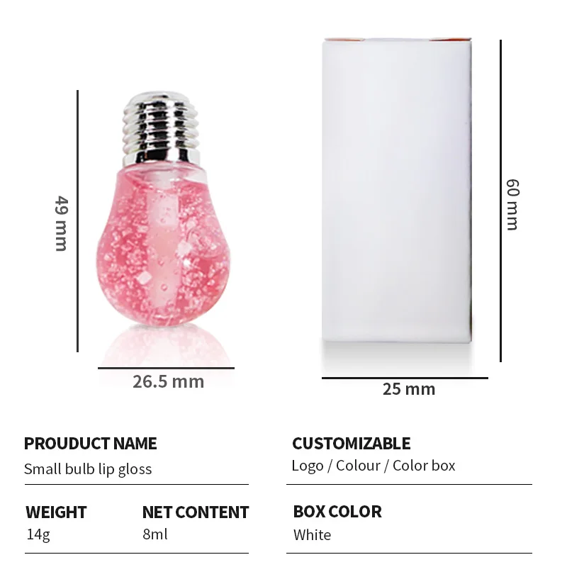 Глянцевый блеск для губ YYG107, макияж, фруктовый вкус, мини-светлый блеск для губ, прозрачное масло для губ, без логотипа, оптовая продажа, индивидуальная жидкая помада