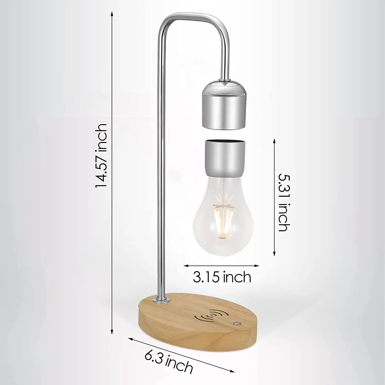 Patent verified Magnetic phone levitation lampe device products Floating platform Lamp LED levitating light bulb