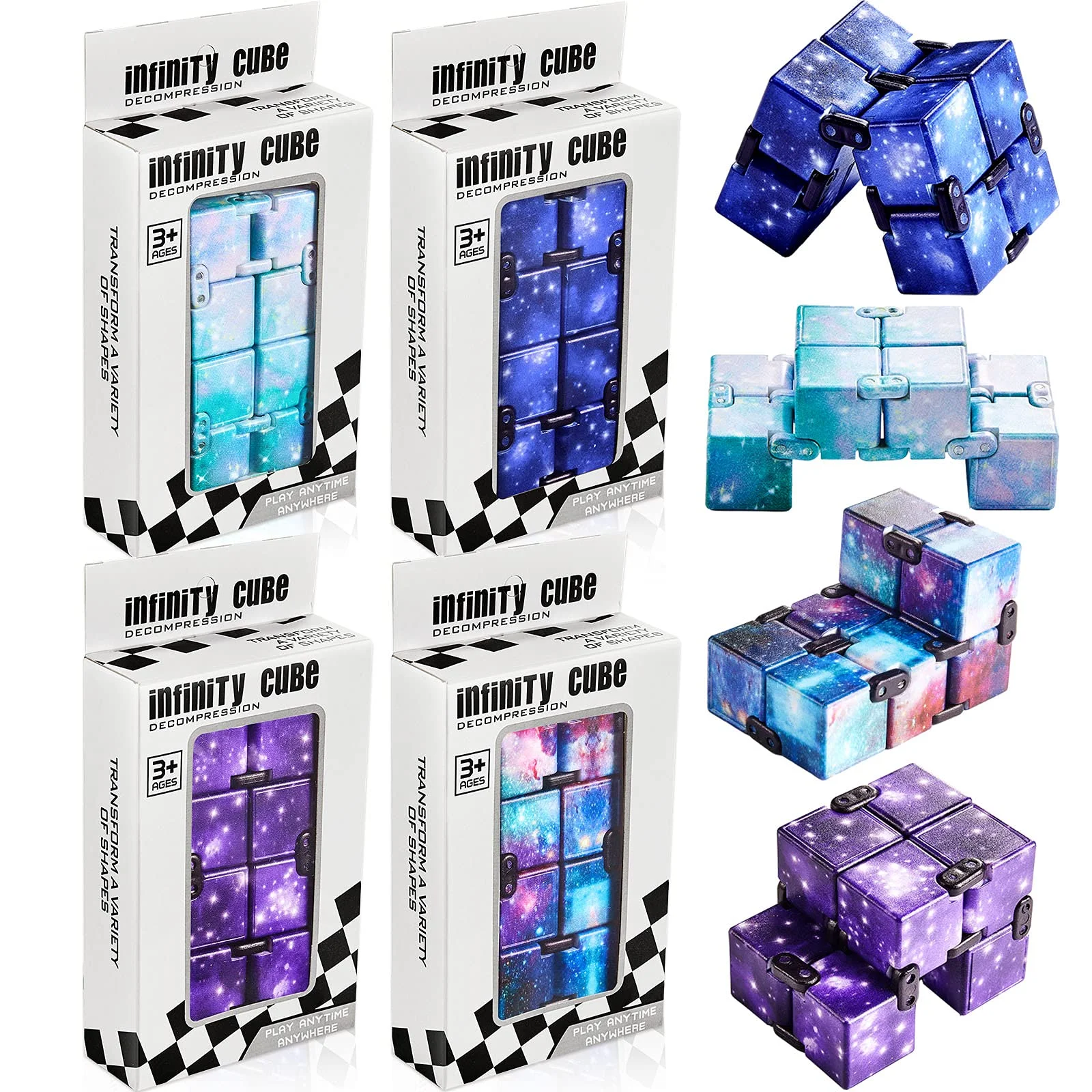  Toy Fidget Stress For Kids Magic Child Relief Sensory Other Educational Galaxy Fidgets Games Relieve Tiktok Toys Infiniti