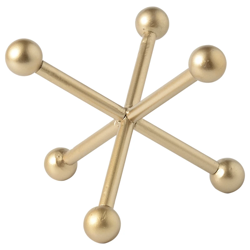 Mayco Tabletop Decorations Centerpiece Decorative Bands Gold Iron Metal Sculpture Modern Home Decor Accents