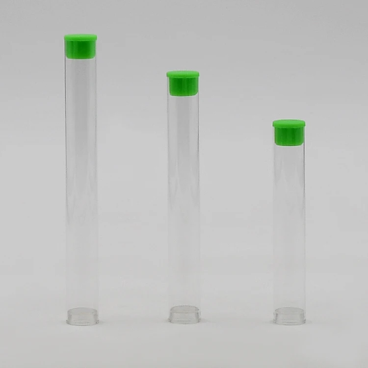Wholesale Custom Transparent  PVC Round Tube Plastic Tubes Packaging with Lid