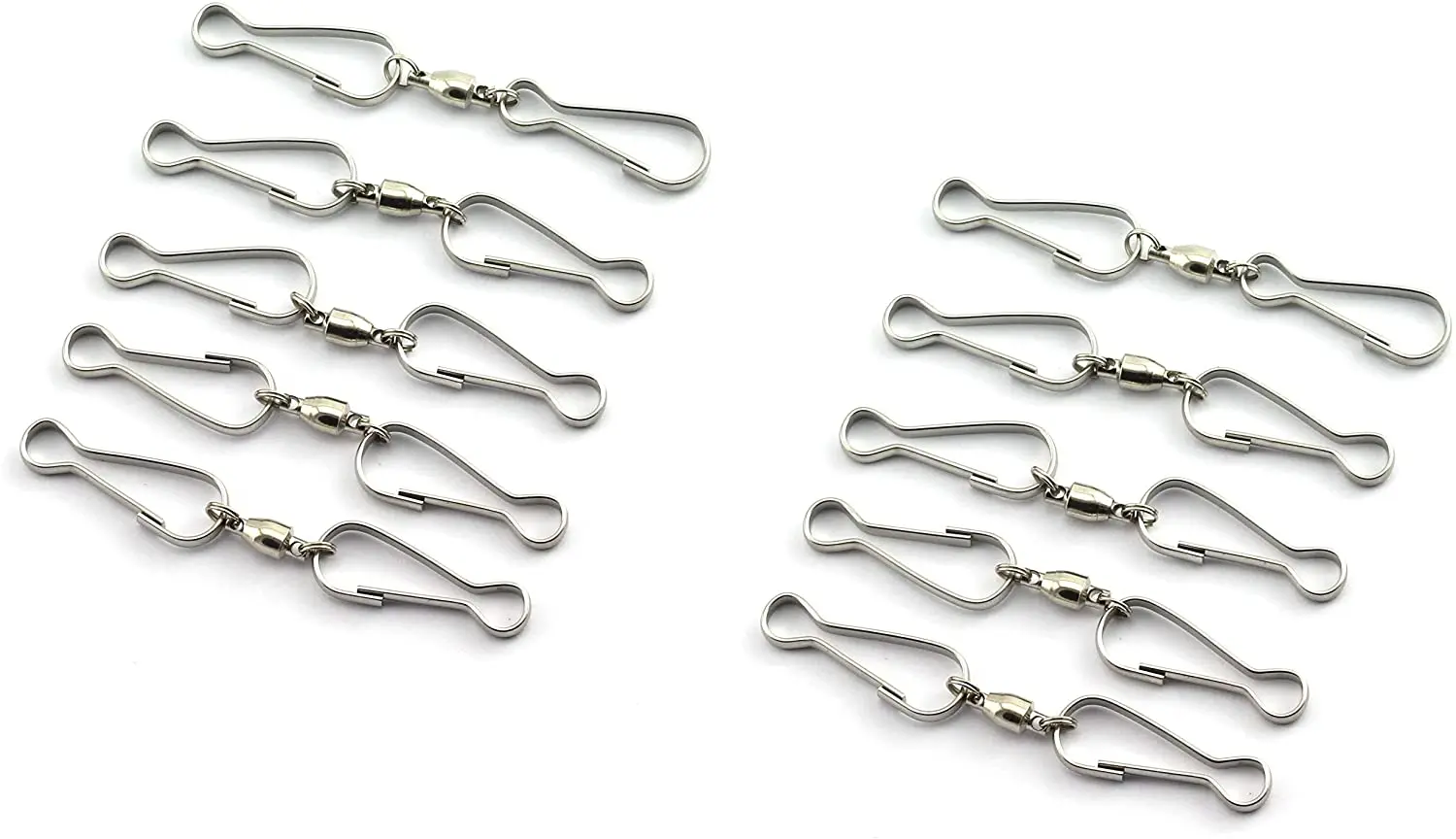 Wind Spinners Hanging Windsock Bird Feeders Wind Chimes Crystal Spinning Dual Clip Swivel Hooks