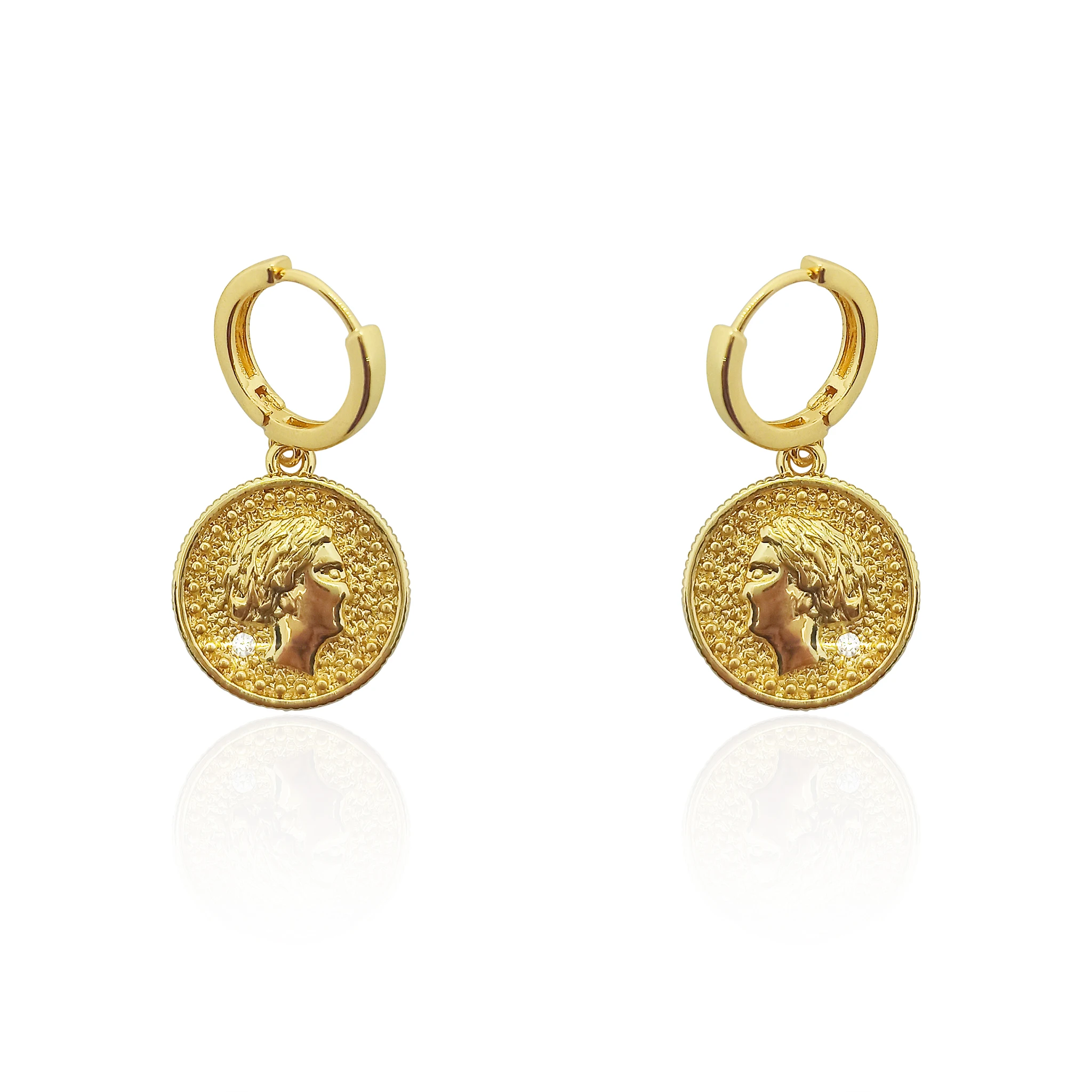
Top sale 2021 gold-plated earrings fashion charm for women girl gift party 