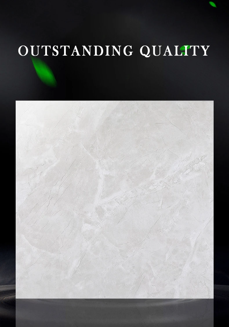 White Full Polished Glazed Porcelain living room Ceramic Tile Marble Tiles 600X600 Ceramic floor