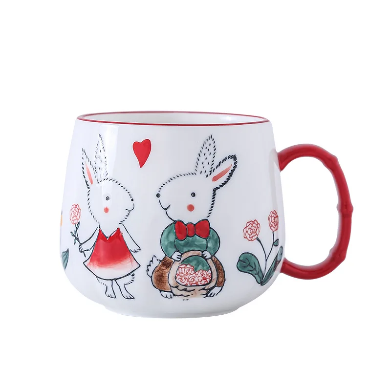 2021 400ML & 550ML Cute Animal Design Easter Rabbit Cat  Wholesale Creative Coffee Mug For Gifts Unicorn Design Mug