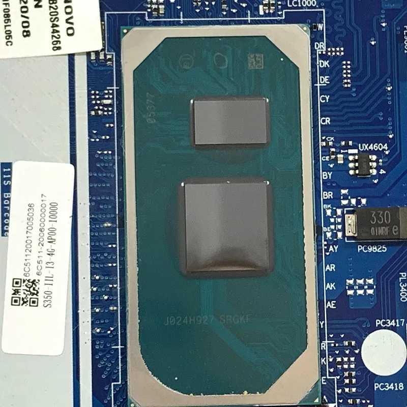 GS454 GS554 GV450 GV550 NM-D031 материнская плата для ноутбука Lenovo Ideapad 3-15IIL05 5B20S44268 srgkf I3-1005G1 + 4G RAM на борту