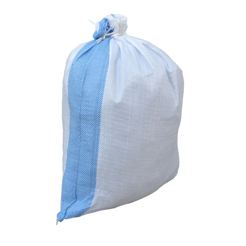 
Pp Woven Bag White & Blue Line 48cmx62cm 