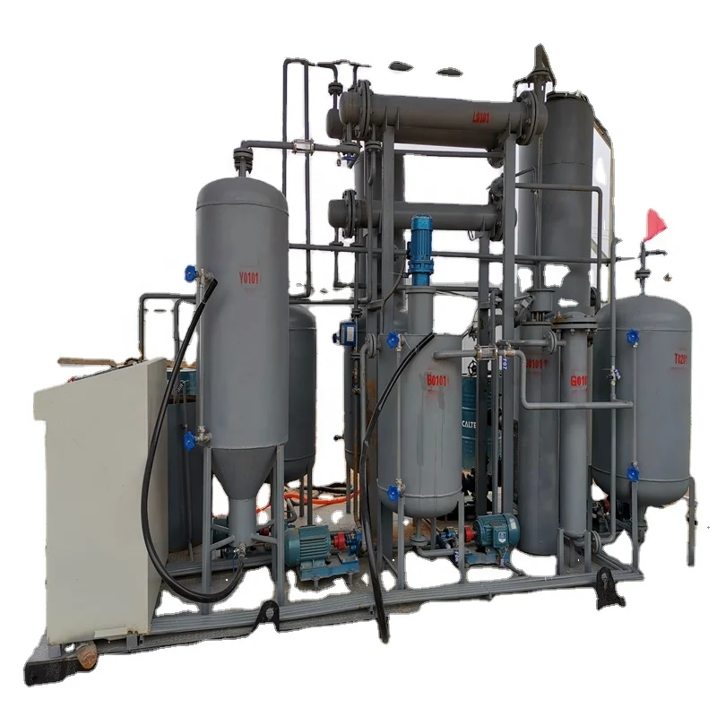 Fully automatic batch and continuous 1-50Tons pyrolysis oil destiler