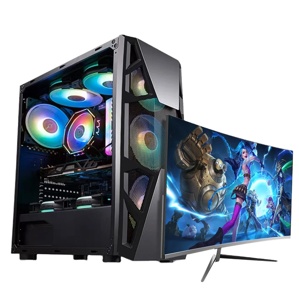 Mini ITX ATX white host with fan full towers pc gaming computer cases