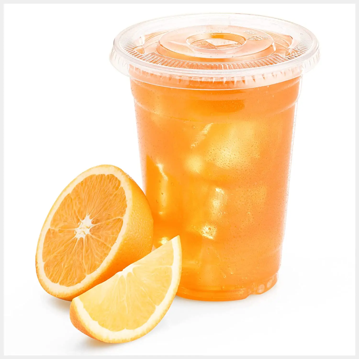 Пластиковая упаковка одноразовые прозрачные чашки для домашних животных с плоскими крышками холодные напитки на вынос холодный кофе латте сок чай бутылка 16 унций 500