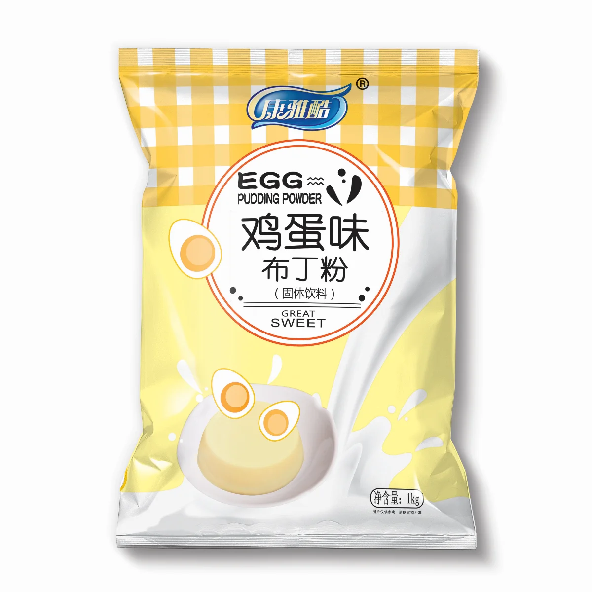 Manufacture Wholesale Fruit Milk Mix 1kg Egg Strawberry Mango Pudding Powder for Children