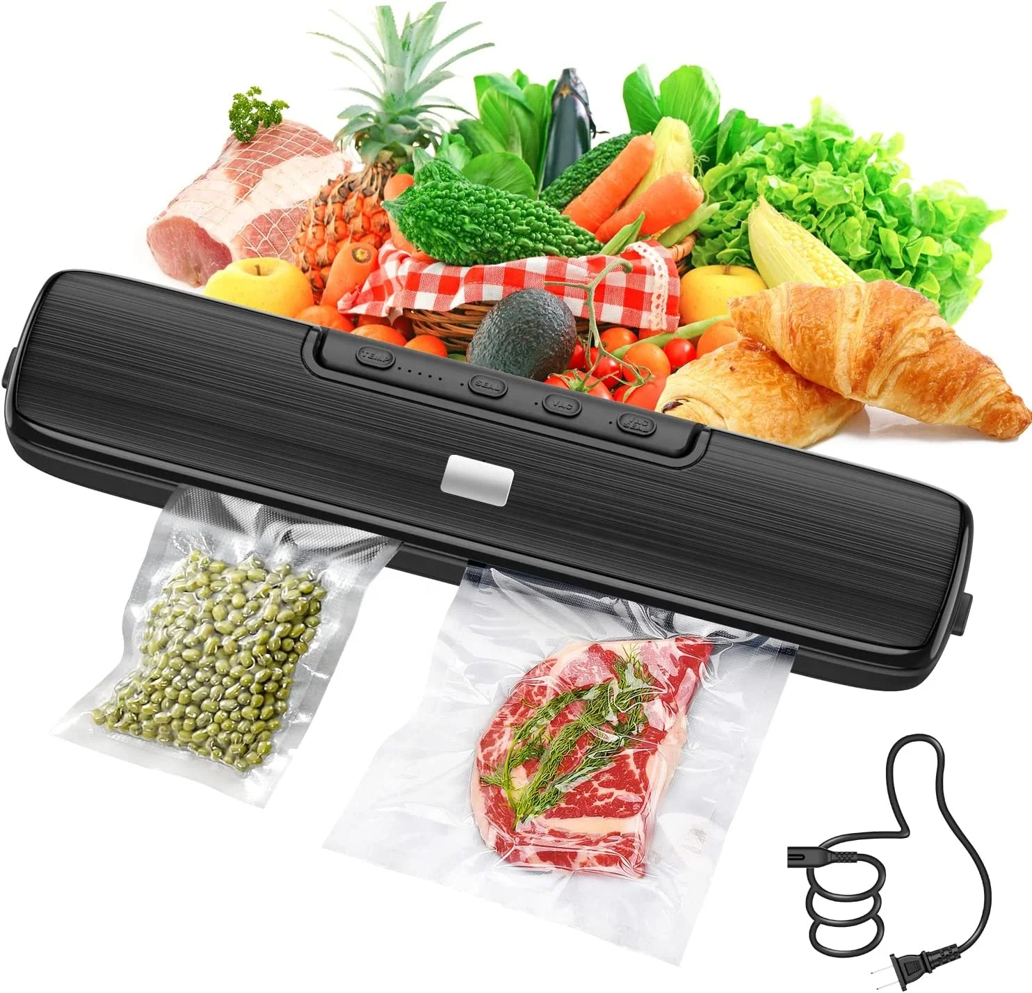 Electric portable mini vacuum sealer deutsch vacuum food packing machine for home use
