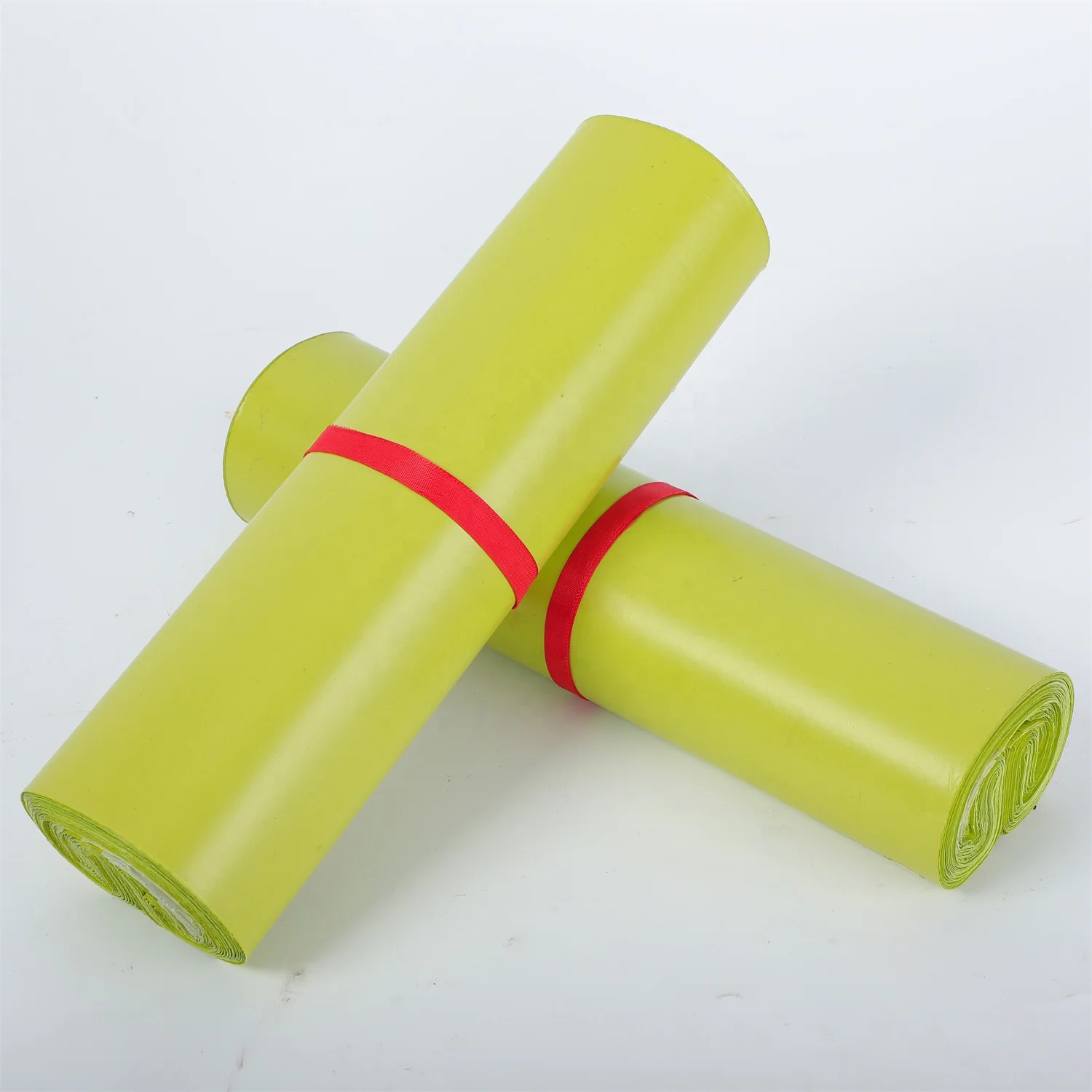 mail dark green colour courier hearts christmas 14x19 eco friendly polymailers bags to pack clothes for shipping with logo