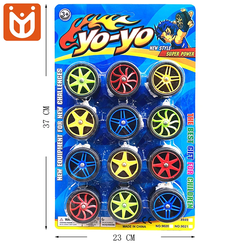 Оптовая продажа рекламные игрушки 12 шт. красочные пластиковые волшебные йо-йо для продажи