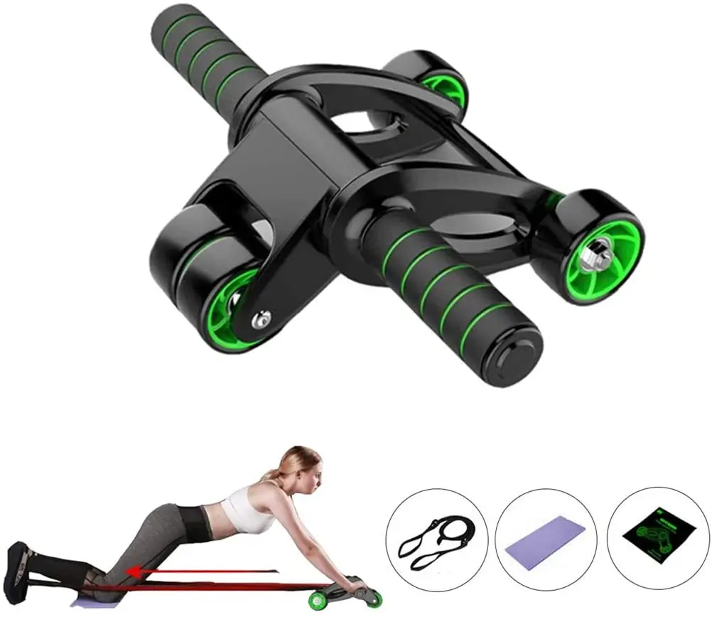 Ab Wheel Roller Fitness 3 in1 ab fitness exercise wheel roller kit
