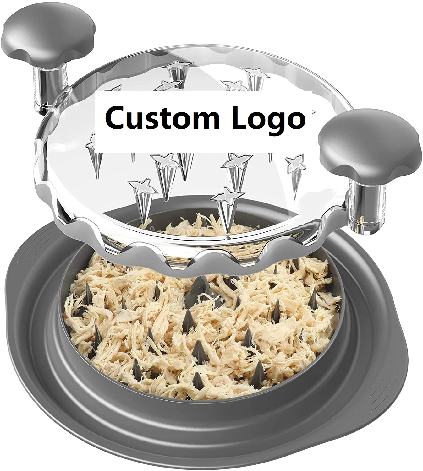 Hot Selling Manual Meat Grinder Chicken Breast Shredder with Transparent Cover Visualization