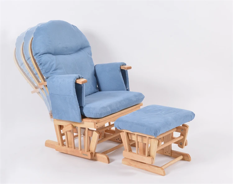High quality Lovely Sleep Single rocking leisure chair and stool Mama Maternity Soothe baby glider chair