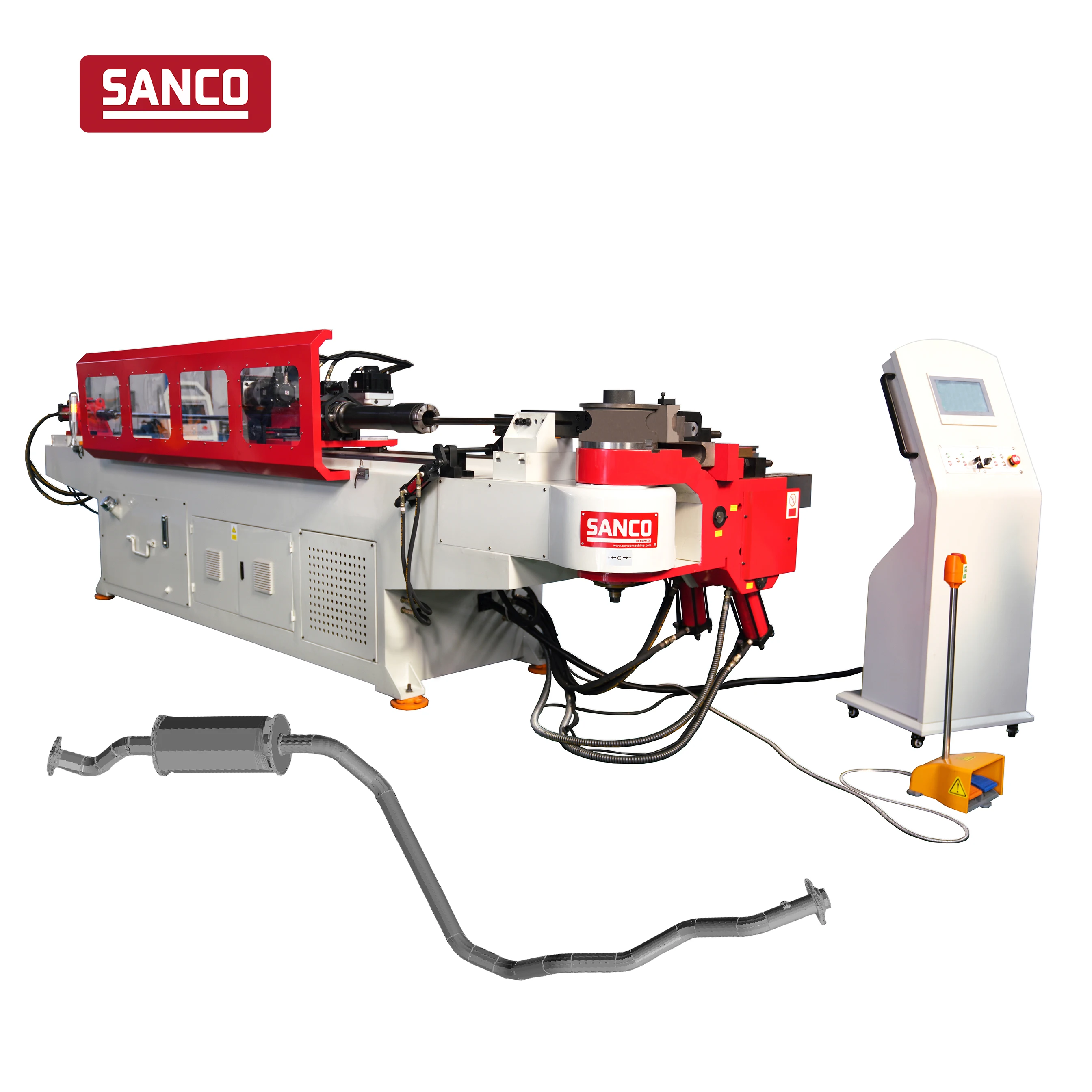 Stainless mild carbon steel car scooter exhaust mufflers pipe tube cnc full automatic bending machine